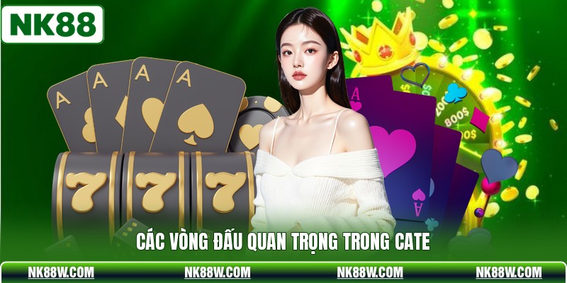 Các vòng đấu quan trọng trong cate
